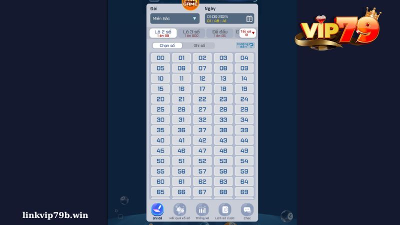Hướng dẫn chơi lô đề Vip79 chi tiết