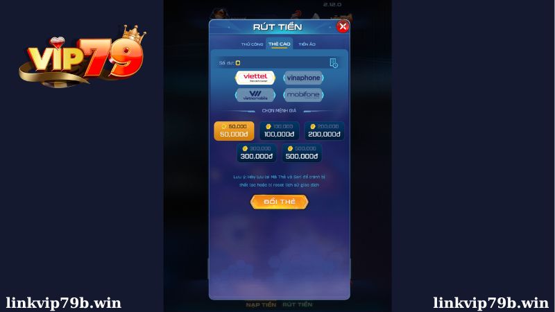 Hướng dẫn rút tiền qua thẻ cào điện thoại